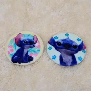 스티치 포근포근 캔뱃지