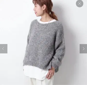 Spick & Span 새상품급 모헤어 니트 그레이 프리 사이즈