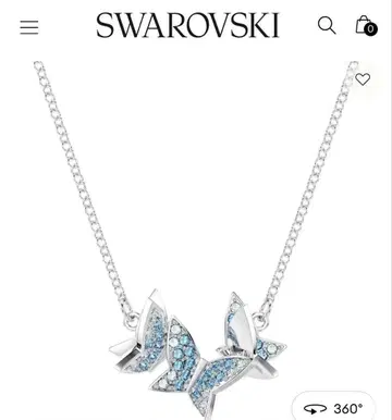 스와로브스키 Idyllia Lilia 나비 목걸이