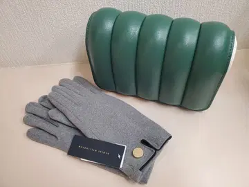 DANIEL WELLINGTON 그린 숄더백과 장갑 세트