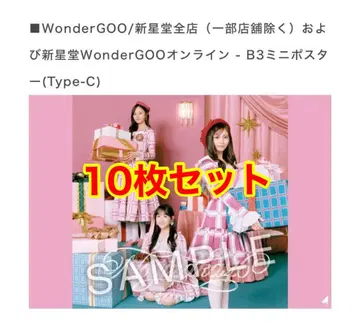 노기자카46 점포 특전 비리야니 B3 포스터 Type-C 10장 세트