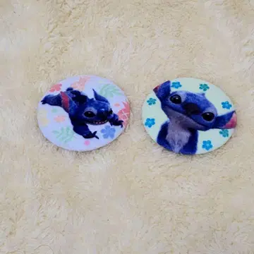 스티치 포근포근 캔뱃지