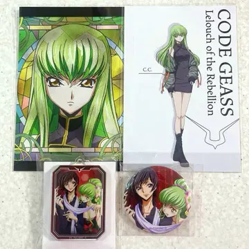 코드기어스 C.C. 혜택 엽서, 캔뱃지 & 아크릴 키링 세트