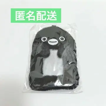 Suica 펭귄 봉제 인형 사진 카드 홀더 패스 케이스