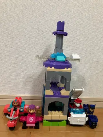 메가 블록 퍼피 구조대 더 무비 회전하는 3층 라이벌 타워