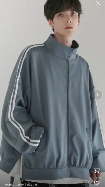 LILL 트랙 자켓 블루