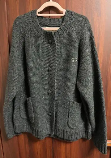 사만사 모스모스 35주년 자수 니트 가디건