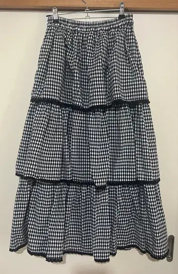 merry jenny 깅엄 체크 캉캉 스커트