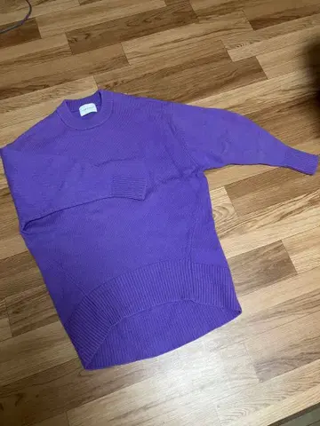 ADAM ET ROPE 퍼플 니트 스웨터 사이즈 F