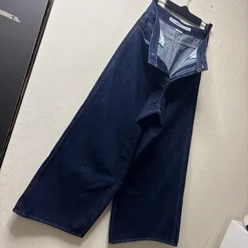 새상품급 니코앤드 여성용 데님 하카마 팬츠 다크 네이비