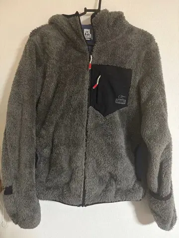 플리스 자켓 그레이 참스