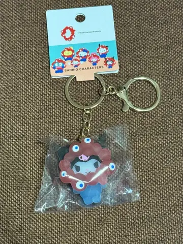 산리오 클리어 컬러 키링 미야쿠미야쿠 오사카 만박