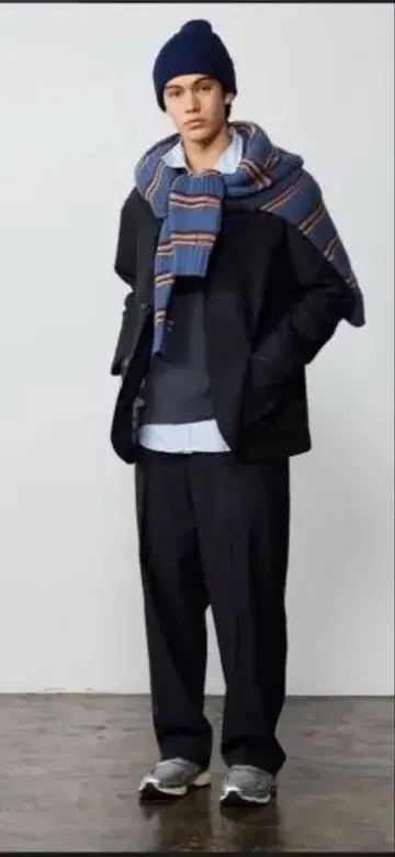 와이드 테이퍼드 이지 슬랙스