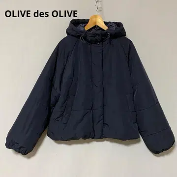 올리브 데 올리브 충전솜 블루종 패딩 자켓 블랙 프리