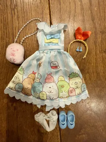 리카짱 스미코구라시 콜라보 드레스 잡화 세트