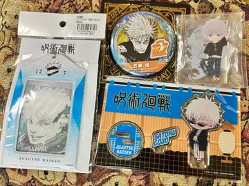 주술회전 고죠 사토루 2024 생일 카드 홀더 캔뱃지 아크릴 스탠드