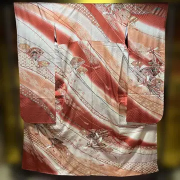 후리소데 성인식 순수 실크 키가 작은 분