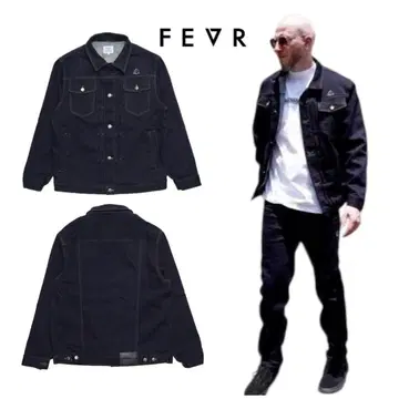 FEVR 포에버 스트레치 속기모 데님 자켓 블루 M