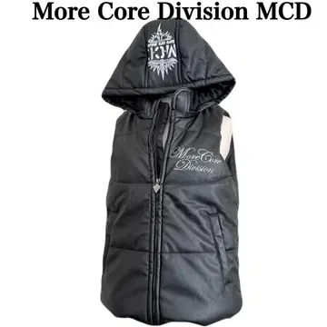 Y2K More Core Division MCD 블랙 다운 베스트