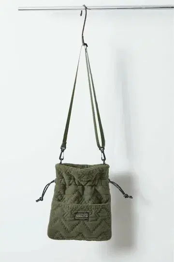 택 포함 미사용 펜들턴 플리스 퀼트 미니 숄더백 카키 복조리 스타일