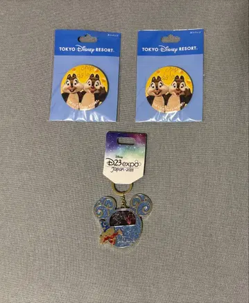 [ 3세트 ] TDR 칩 데일 캔뱃지 23expo 키체인