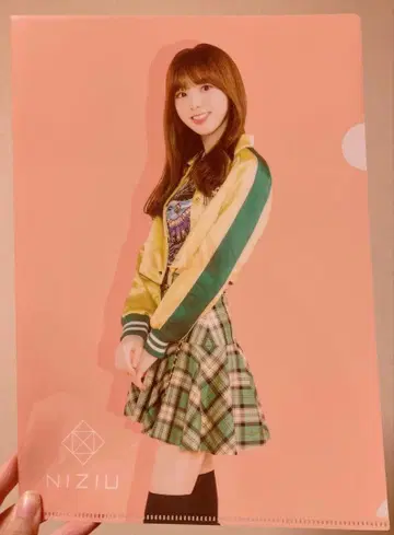 완판템 미사용 NiziU A4 클리어 파일 미이히