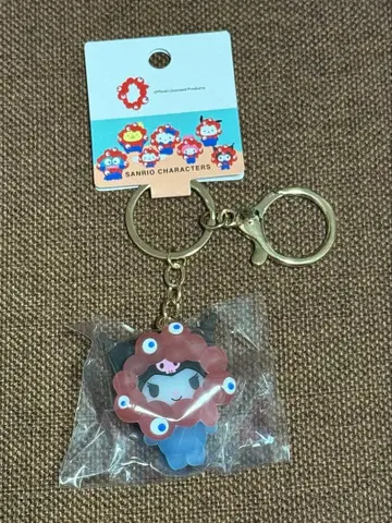 산리오 클리어 컬러 키링 미야쿠미야쿠 오사카 만박 쿠로미