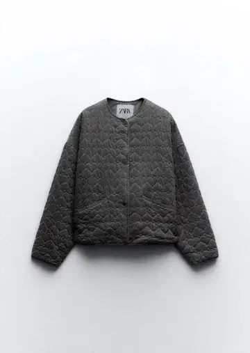 ZARA 그레이 퀼팅 자켓