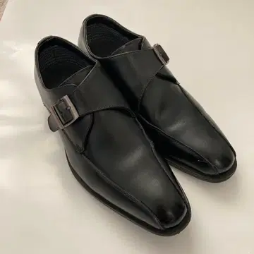 다니엘 도트 남성용 블랙 천연 가죽 25cm 비즈니스 슈즈 새상품급