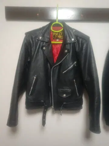 리얼 가죽 시드 재킷 38