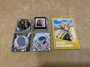 나의 히어로 아카데미아 캔뱃지 세트 덴키 카미나리 특전 엽서 기타