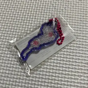 시가현 휴게소 세세라기노사토 코우라 아크릴 키링 개 보라색