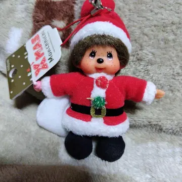 몽치치 산타 클로스 키체인 봉제 인형