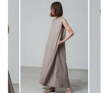 에부르 ebure 드라이 비에라 슬리브리스 원피스