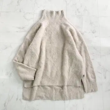 loungedress FUR 캐시미어 하이넥 니트 부드러운 포근포근 니트