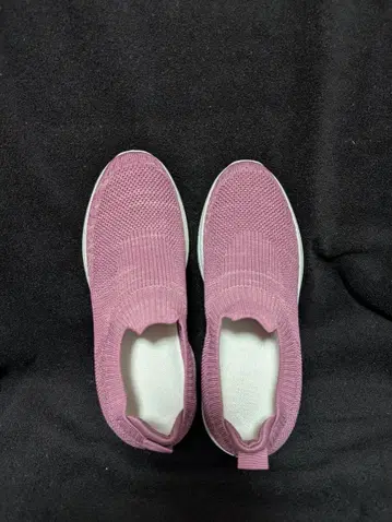 핑크 니트 슬립온