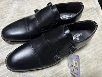 미사용 하이드로테크 비즈니스 슈즈 26.5 더블 몽크 블랙