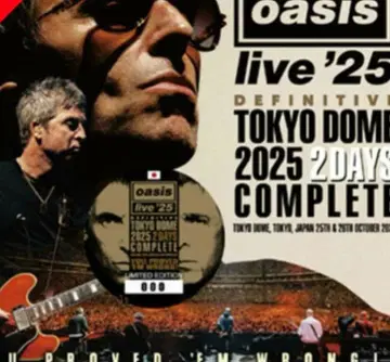 oasis DEFINITIVE TOKYO DOME 2025 미개봉