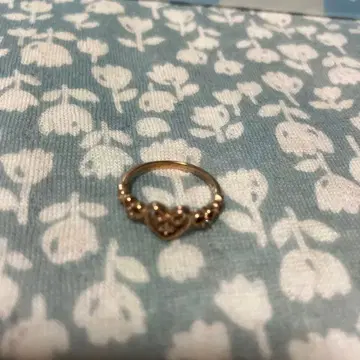 10K 하트형 골드링