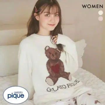 gelato pique 베비모코 하트 베어 자카드 풀오버