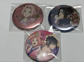 NARUTO 사스케 사쿠라 캔뱃지 세트