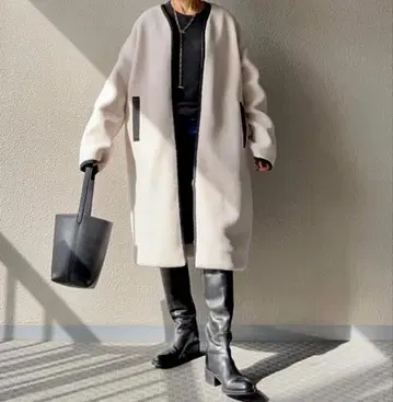 RIVE DROITE 노카라 보아 코트