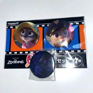 디즈니 해피 복권 주토피아 주디 닉 캔뱃지