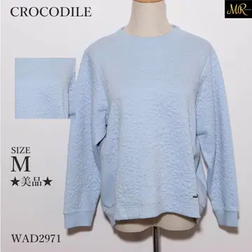 새상품급 CROCODILE 상의 맨투맨 긴팔 꽃무늬 퀼팅 고급