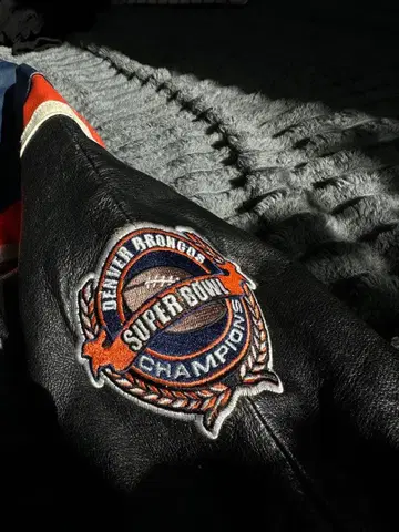 DENVER BRONCOS 수페리어 챔피온 가죽 자켓