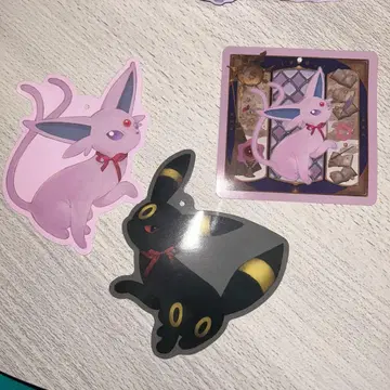 포켓몬 센터 이브이 컬렉션 에브이 블래키 택 3장 세트