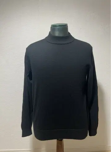 에디피스 캐시미어 실크 모크넥 니트 블랙