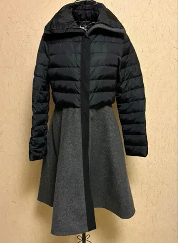 en recre 다운 허리 절개 코트 S 사이즈