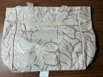 알로하 컬렉션 꽃무늬 토트백 화이트