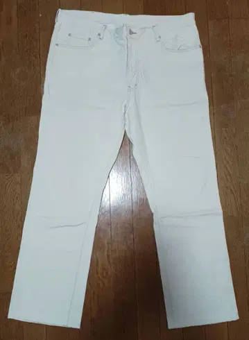 Crocodile 화이트 데님 팬츠 ( 빅 사이즈 )